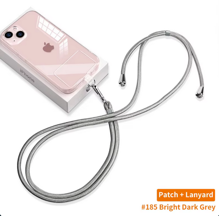 Universal Smartphone-Kette | max. 80 cm Trageweite | Polyester-Seil | Inkl. Halterung