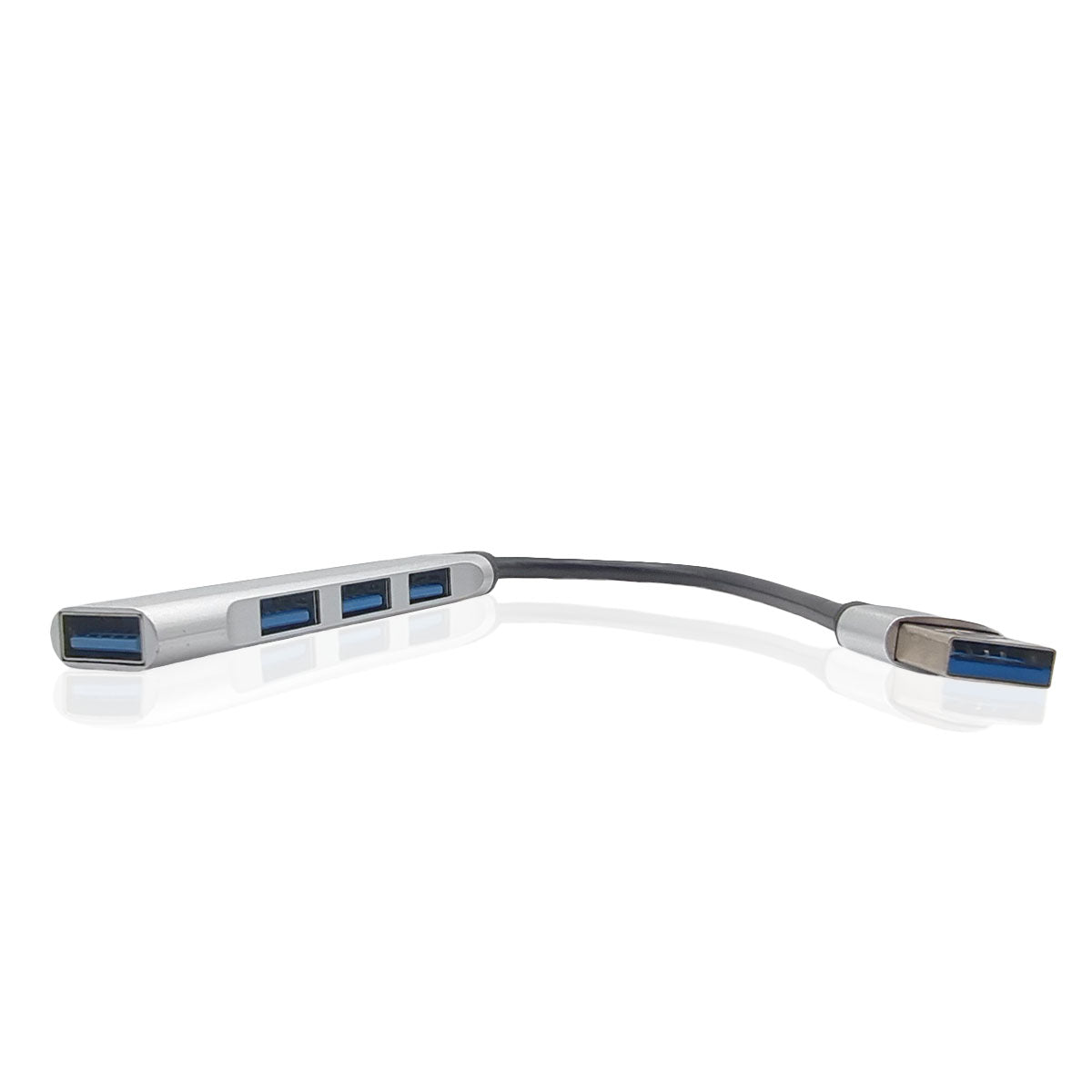 getgad.ch - 4 PORT USB HUB | Multiport Adapter USB-A 3.0 auf 4x USB-A 3.0 | Silber