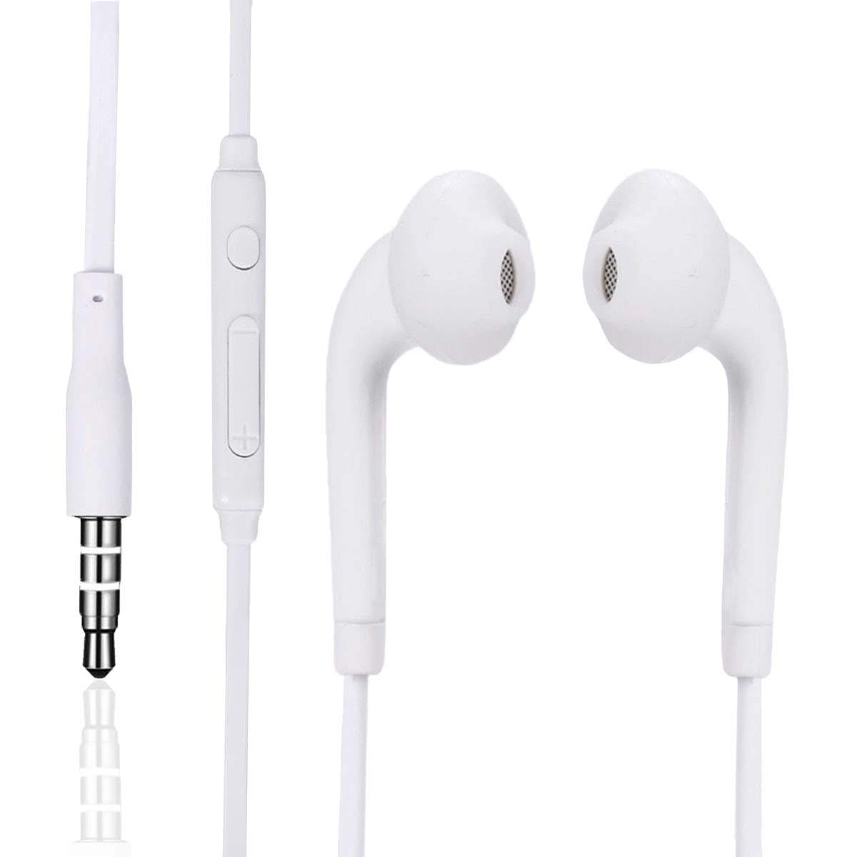 getgad.ch - Kabelgebundene In-Ear Kopfhörer mit 3.5 mm AUX Anschluss | Integriertes Mikrofon | Weiss