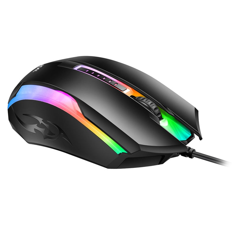 Bajeal LED Gaming Computer Maus | Kabelgebunden USB-A | 1200 DPI
