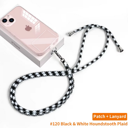 Universal Smartphone-Kette | max. 80 cm Trageweite | Polyester-Seil | Inkl. Halterung