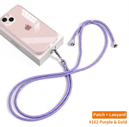 Universal Smartphone-Kette | max. 80 cm Trageweite | Polyester-Seil | Inkl. Halterung