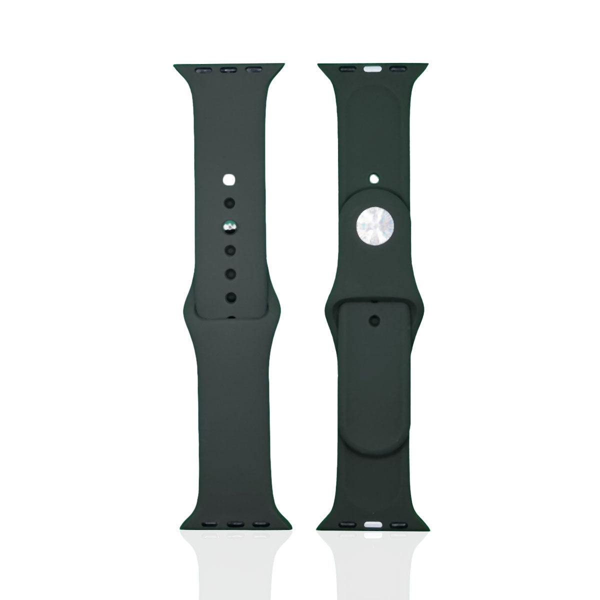getgad.ch - Silikon Armband für Apple Watch Serie 7 und 8 S L Apple Smartwatch Armband | Dunkelgrün