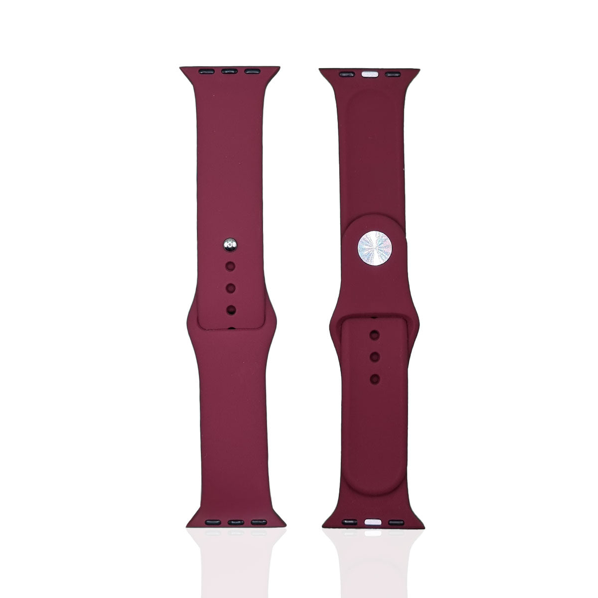 getgad.ch - Silikon Armband für Apple Watch Serie 7 und 8 S L Apple Smartwatch Armband | Dunkelrot