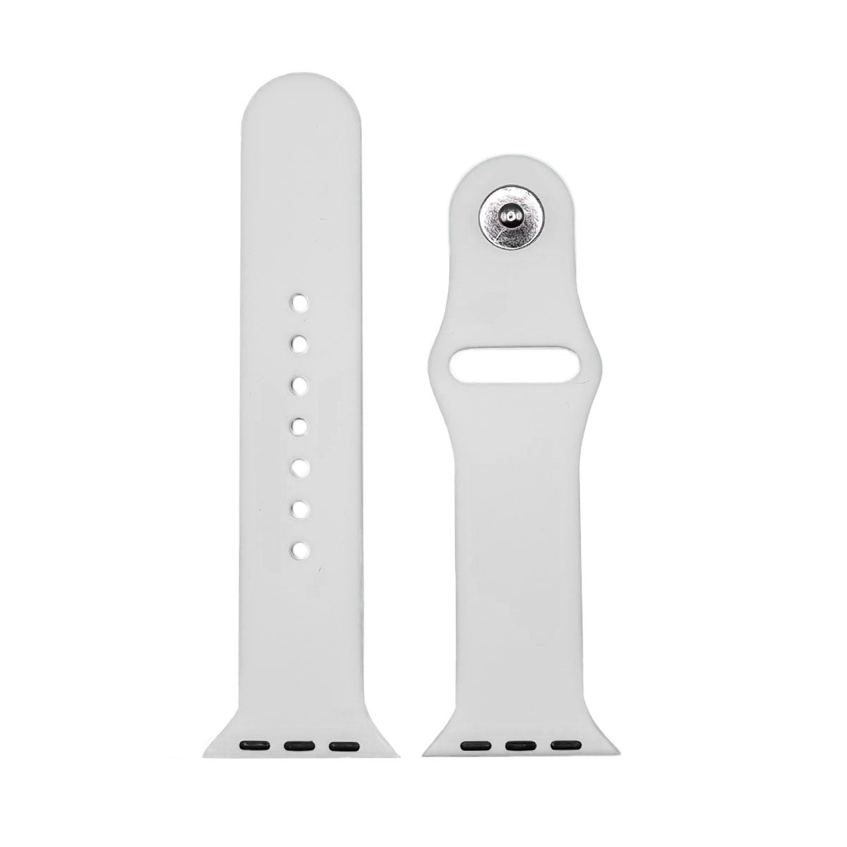 getgad.ch - Silikon Armband für Apple Watch Serie 7 und 8 S L Apple Smartwatch Armband | Grau - 2