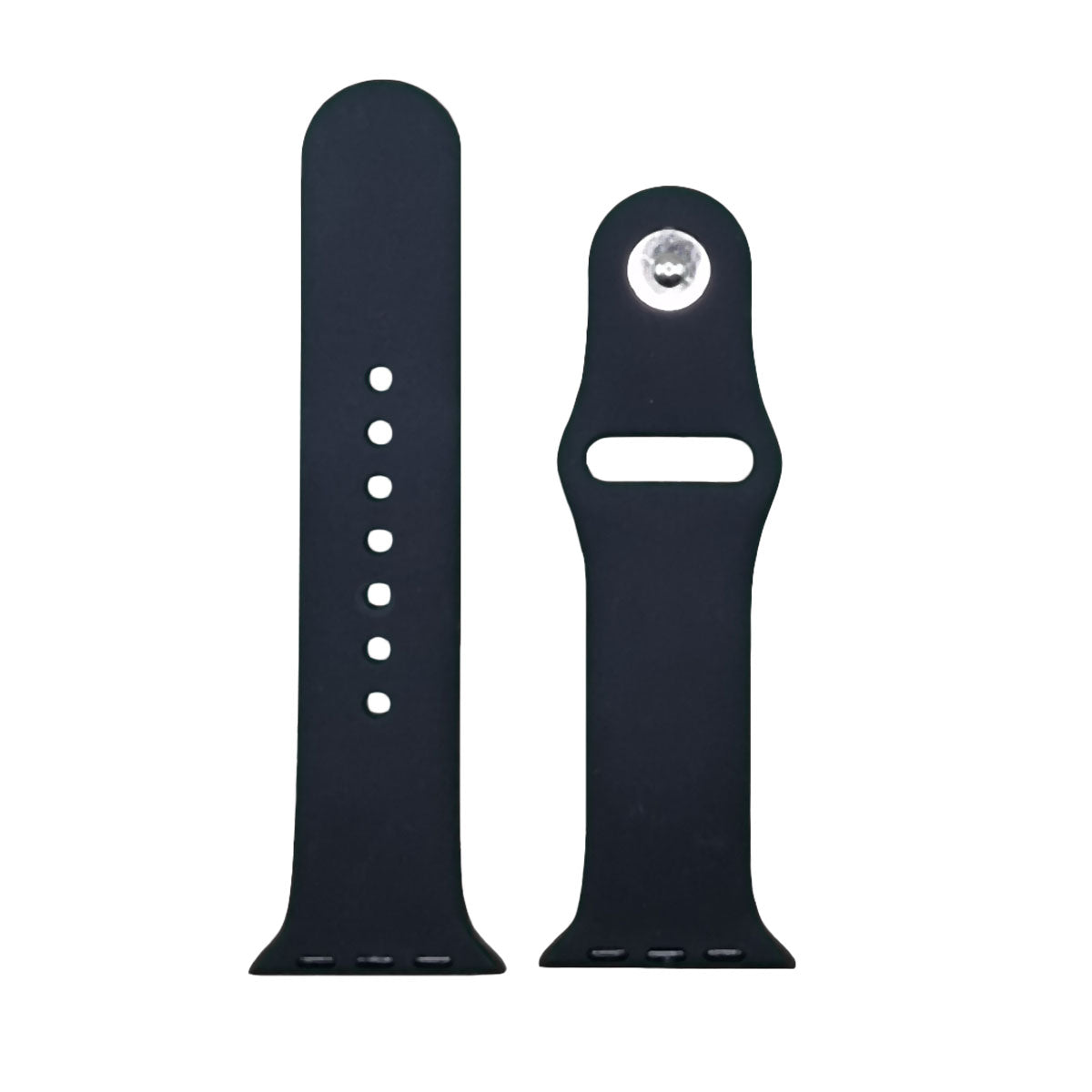 getgad.ch - Silikon Armband für Apple Watch Serie 7 und 8 S L Apple Smartwatch Armband | Schwarz - 2
