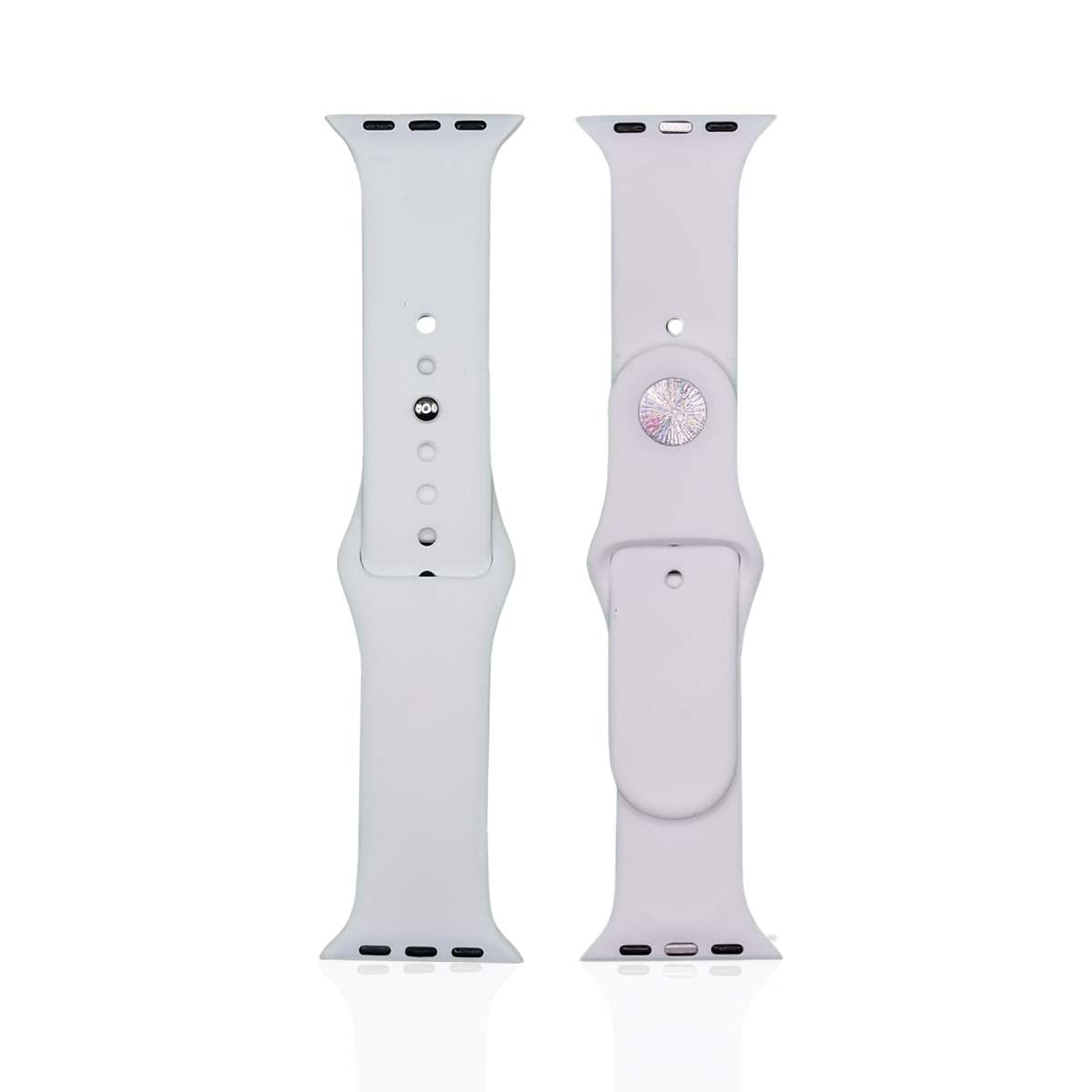 getgad.ch - Silikon Armband für Apple Watch Serie 7 und 8 S L Apple Smartwatch Armband | Weiss