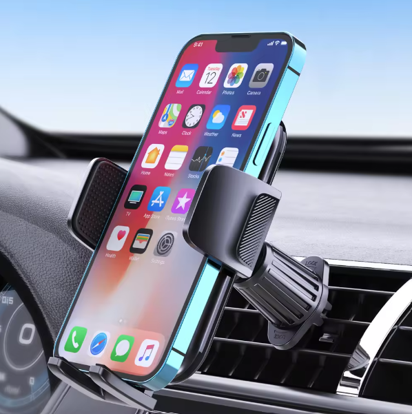getgad.ch - Smartphone Autohalterung 360 Grad Anbringung am Lüftungsgitter - mit Smartphone Beispiel