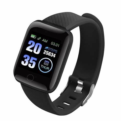getgad.ch - Smartwatch 116 Plus | 1.3 Zoll Farbdisplay | Bluetooth | mit Anrufanzeige, Schrittzähler, Herzfrequenzmesser und mehr | Schwarz - 4