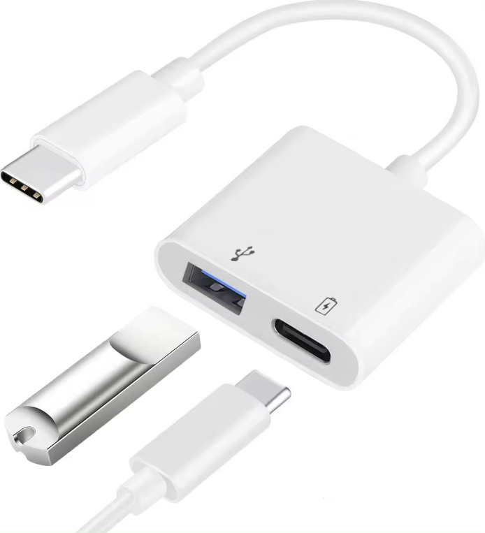 getgad.ch - USB-C auf USB-C und USB-A Adapter | Weiss - 3