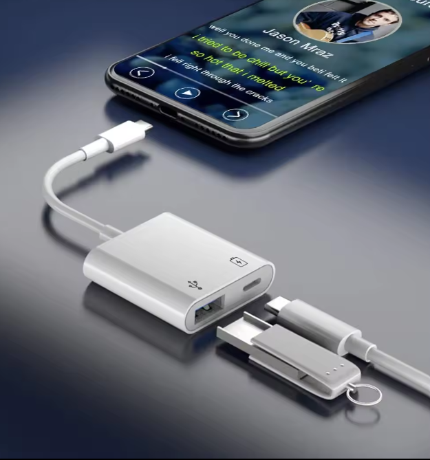 getgad.ch - USB-C auf USB-C und USB-A Adapter | Weiss - 6