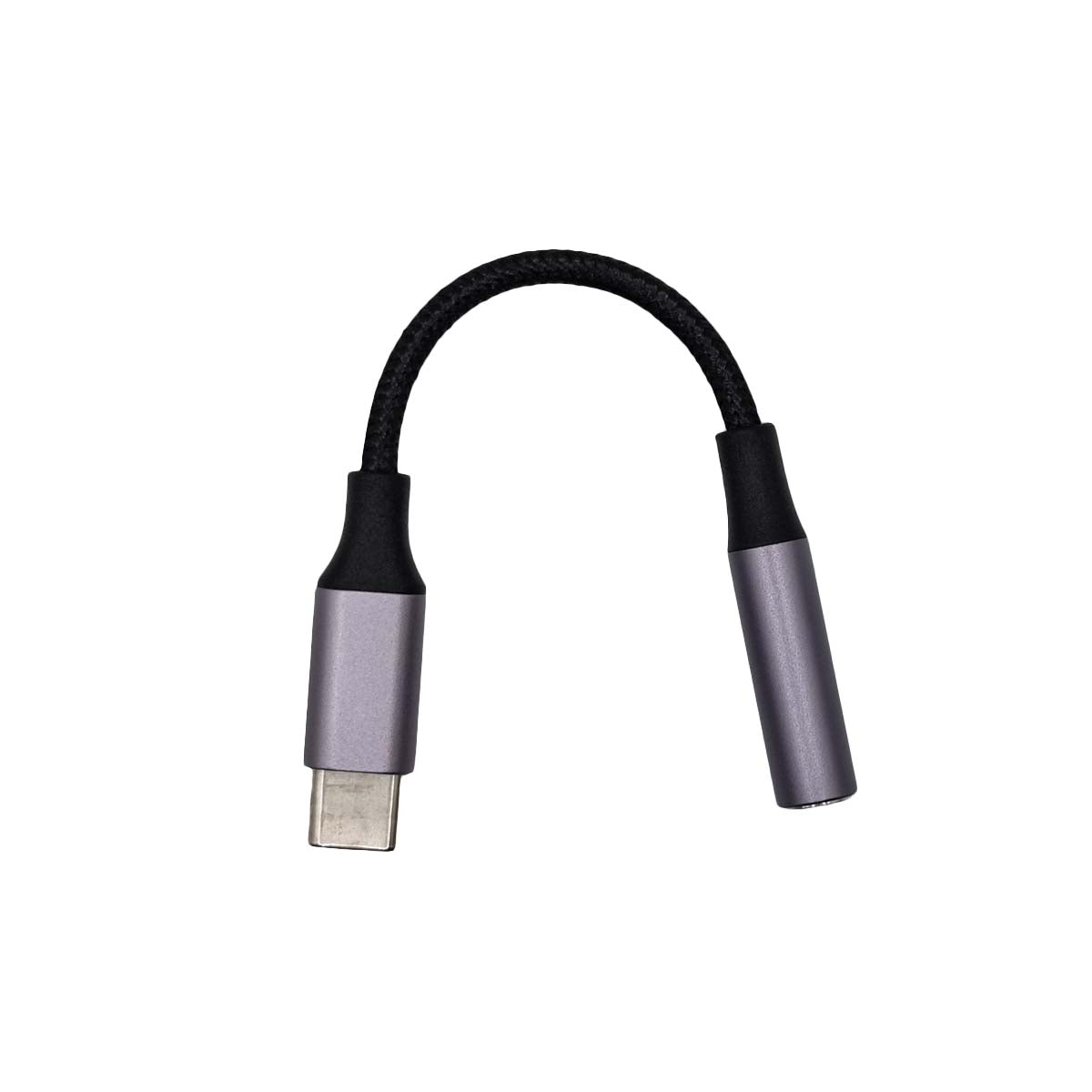 getgad.ch - USB Typ-C auf 3.5 mm AUX-Buchse Adapter| Nylon | Audio-Anschluss für USB-C Geräte | Lila - 2