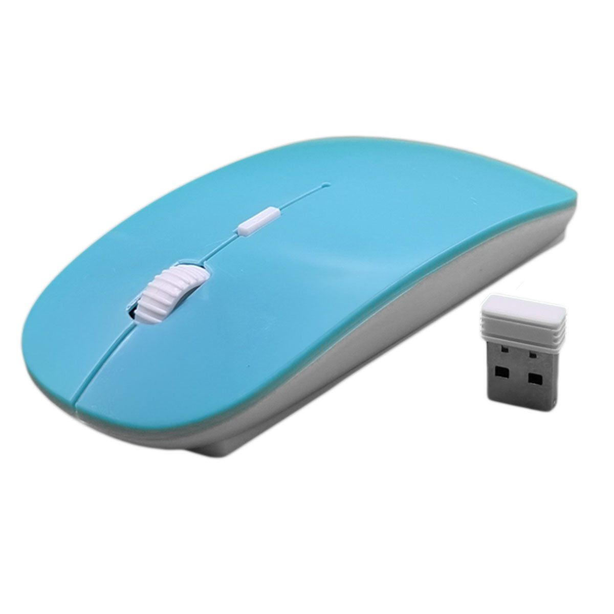 getgad.ch - USB Wireless Maus | Candy Farben | Batteriebetrieben | 2.4 GHz | Blau komplett