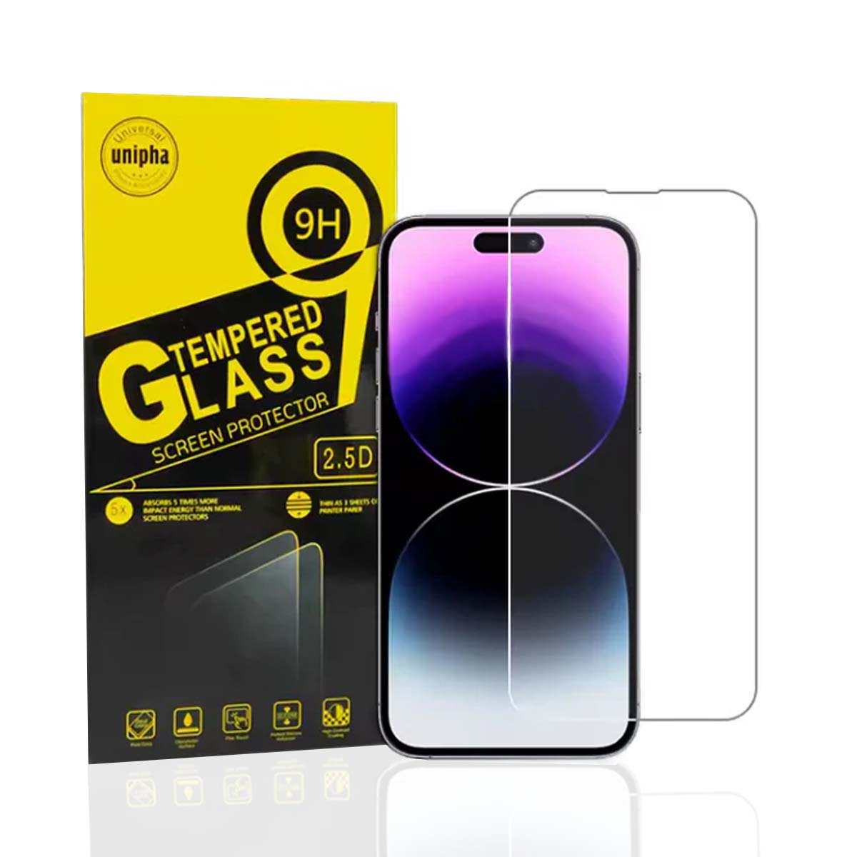 getgad.ch - iPhone 13 Pro Max Panzerglas | 9H Schutzfolie für Displayschutz | 2.5D Anti-Kratzer