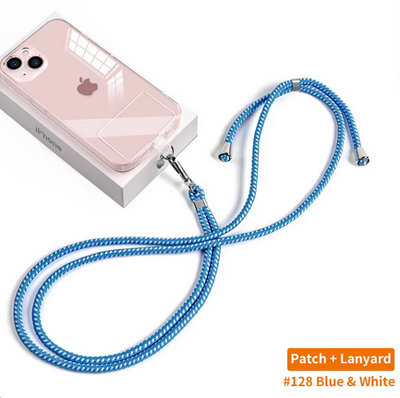 Universal Smartphone-Kette | max. 80 cm Trageweite | Polyester-Seil | Inkl. Halterung
