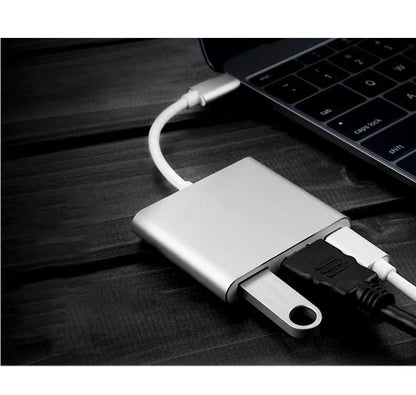 3 in 1 USB Hub | USB-C auf USB-C, HDMI, USB-A 3.0 | Multiport Adapter