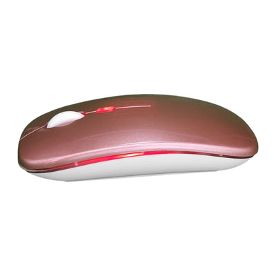 getgad.ch - LED Wireless Computer Maus | Bluetooth | LED Beleuchtung | 2.4 GHz | Rose Gold Licht Rot