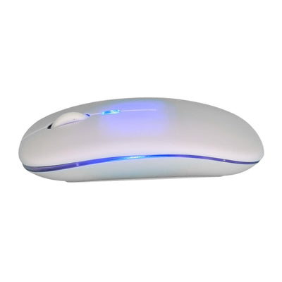 getgad.ch - LED Wireless Computer Maus | Bluetooth | LED Beleuchtung | 2.4 GHz | Weiss Licht Blau