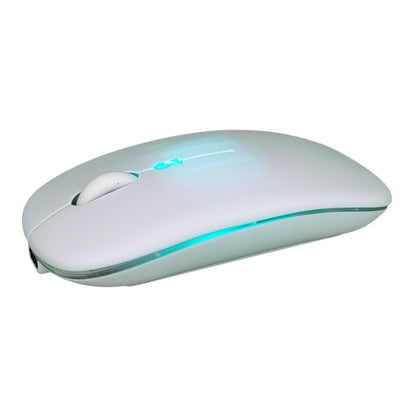 getgad.ch - LED Wireless Computer Maus | Bluetooth | LED Beleuchtung | 2.4 GHz | Weiss Licht Türkis