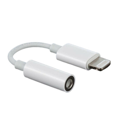 getgad.ch - Lightning auf 3.5 mm AUX Buchse Adapter Audio-Anschluss für Lightning-Geräte | Weiss - 3
