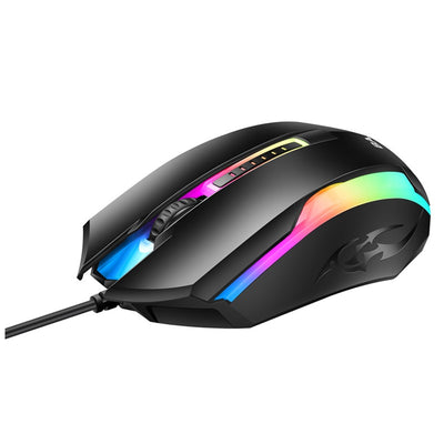 Bajeal LED Gaming Computer Maus | Kabelgebunden USB-A |  1200 DPI