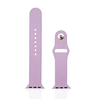getgad.ch - Silikon Armband für Apple Watch Serie 7 und 8 S L Apple Smartwatch Armband | Lila - 2