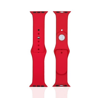 getgad.ch - Silikon Armband für Apple Watch Serie 7 und 8 S L Apple Smartwatch Armband | Rot