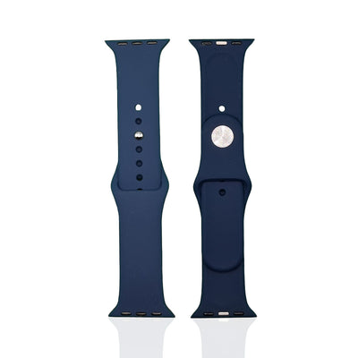 getgad.ch - Silikon Armband für Apple Watch Serie 7 und 8 S L Apple Smartwatch Armband | Dunkelblau