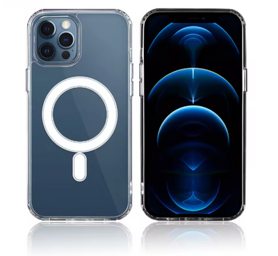 getgad.ch - Smartphone Schutz Case für Apple iPhone 14 Pro Max - Vorderseite und Rückseite | MagSafe kompatibel | TPU | Transparent