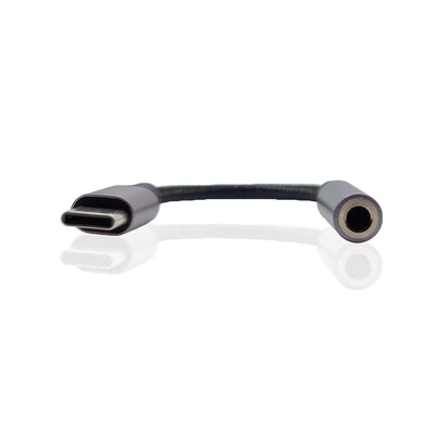 getgad.ch - USB Typ-C auf 3.5 mm AUX-Buchse Adapter| Nylon | Audio-Anschluss für USB-C Geräte | Lila