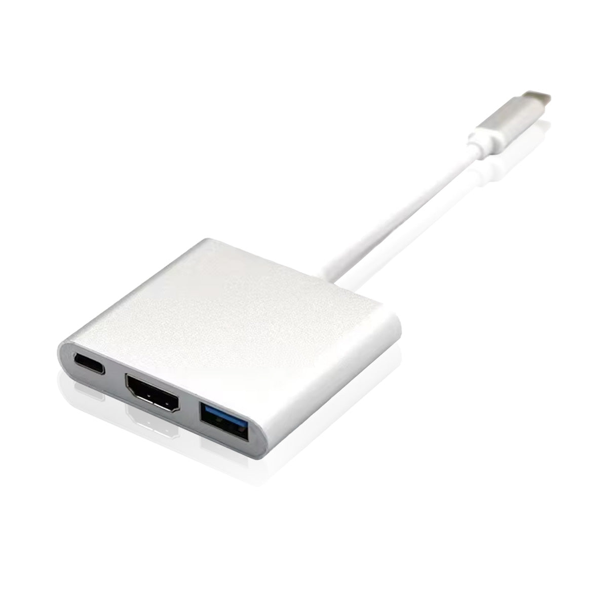 3 in 1 USB Hub | USB-C auf USB-C, HDMI, USB-A 3.0 | Multiport Adapter