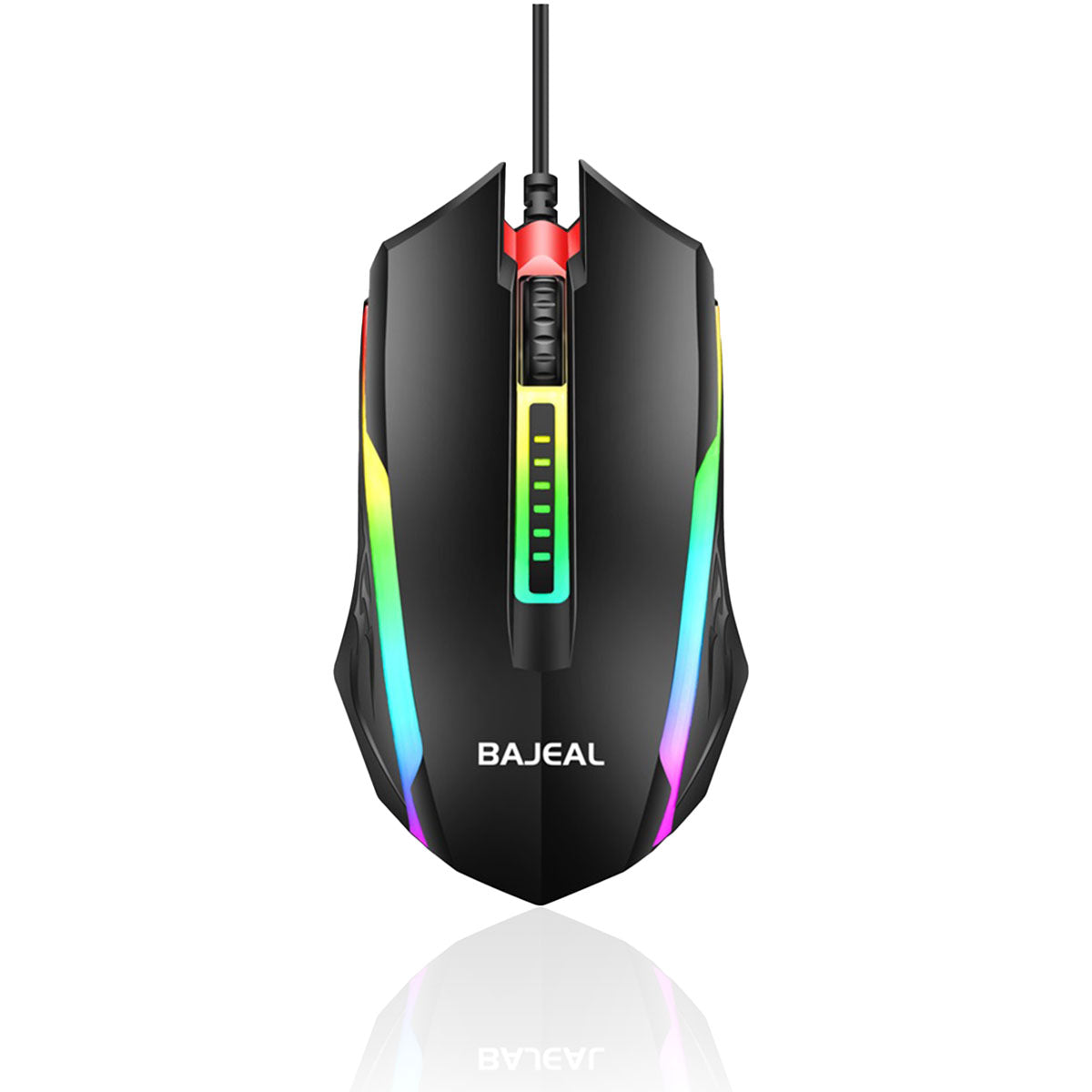 Bajeal LED Gaming Computer Maus | Kabelgebunden USB-A |  1200 DPI