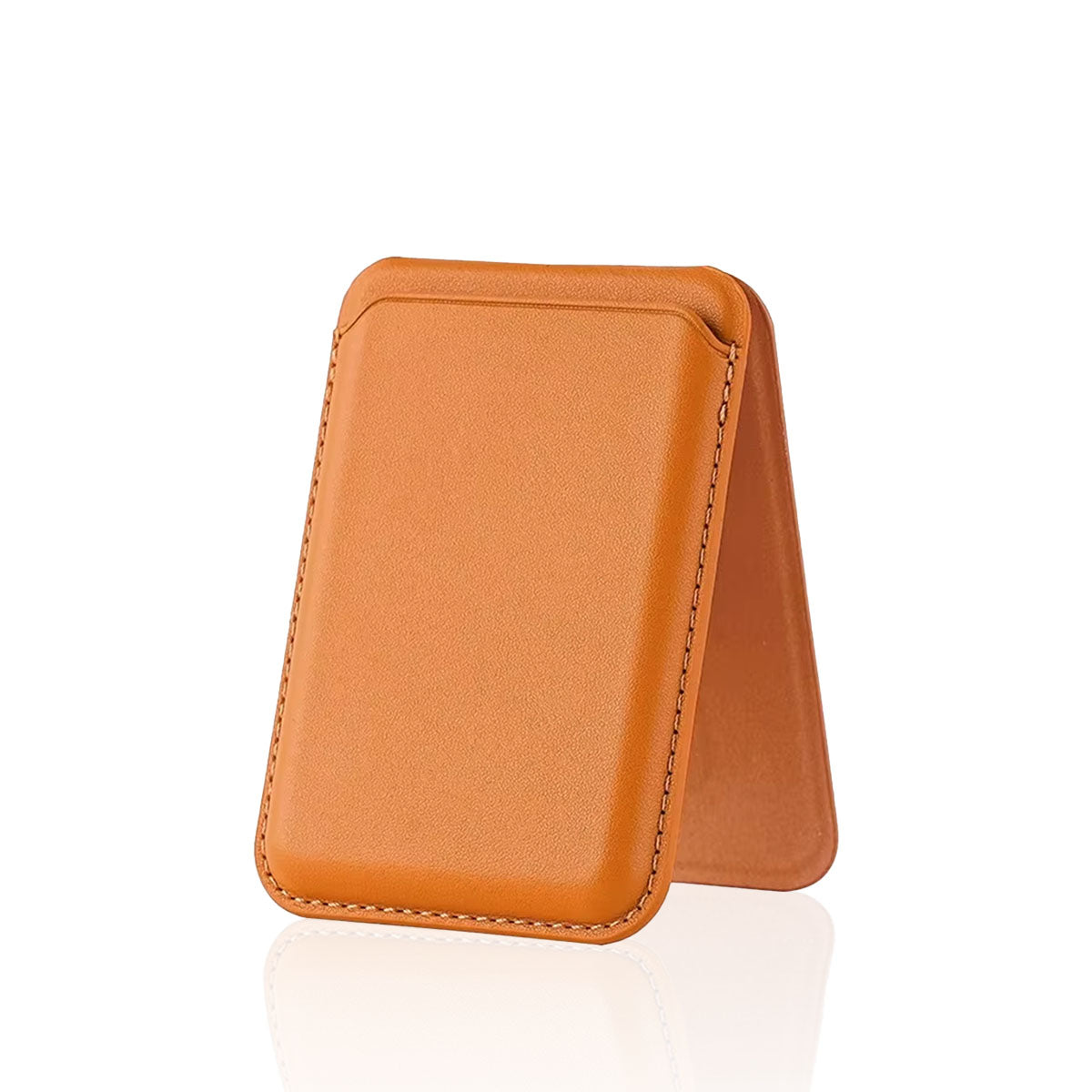 getgad.ch - Magnetische Kreditkarten Halterung für Smartphones | Leder Magnetic Wallet | Braun